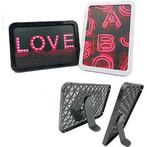 apeko.io 4x6 Picture Frame Silver. The Real Glass Panel.Black Mesh Back Plate. Creative Design. Exquisite Gifts.Exquisite Desktop Decorations.
