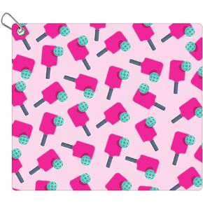 Pickleball Towel, 15x17in Pickle Ball Towels for Women with Carabiner Clip Microfiber Golf Towel Fashion Prints Pickleball Accessories Blanket Funny Pickleball Gifts for Pickleball Lovers