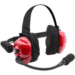 Rugged NASCAR Linkable Behind The Head Headsets for Race Fan Racing Radios Electronics Communications – Connects to Scanners