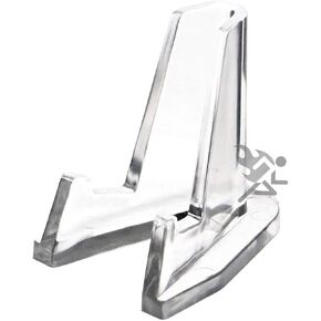 OnFireGuy Clear Display Stand Easel for Air-Tite Holder Coin Capsules Challenge Medals Casino Chips, 10 Pack