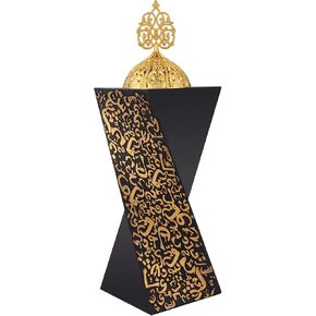 TERSCHELLING Frankincense Resin Incense Burner, Incense Censer, Bakhoor Burner, Portable Charcoal Incense Burner - for Office & Home Decor (Black)