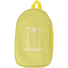 Camping Travel Cooking Utensils Bag,Camping Cooking Utensils Set,Travel Cookware Pouch Bag with Handle for BBQ Camp Cookware Kitchen Kit