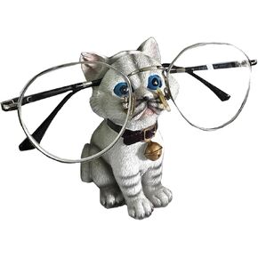 TANG SONG Creative Natural Resin Eyeglass Holder Handmade Nose Piggy Stand for Office Desk Home Decor Gifts