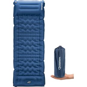 Sleeping Pad for Outdoor Camping Mattress Ultra-Light Inflatable Camping Bed with Built-in Pillow - Air Pad, Carry Bag - Compact & Lightweight Camping Gear Essentials