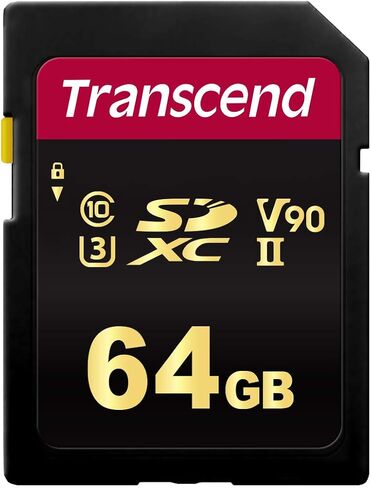 Transcend 64GB SDC700S SD UHSII SDXC Memory Card, 285MB/s, 8K, U3, V90, UHD in Kuwait