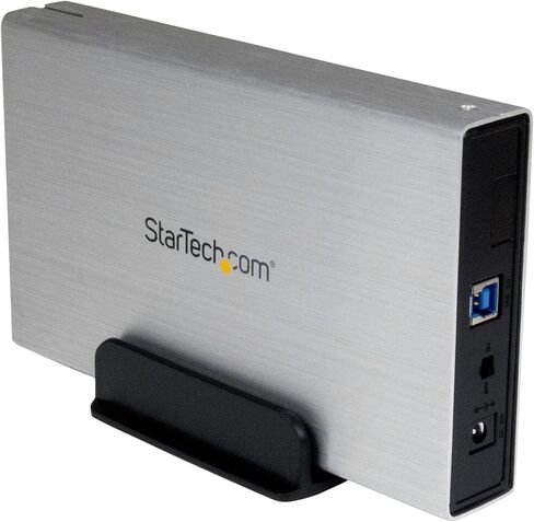 StarTech.com 3.5 بوصة أسود ألومنيوم USB 3.0 خارجي SATA III SSD/HDD مع UASP لSATA 6Gbps - 3.5 بوصة SATA Hard Drive Enclosure (S3510BMU33) in Kuwait