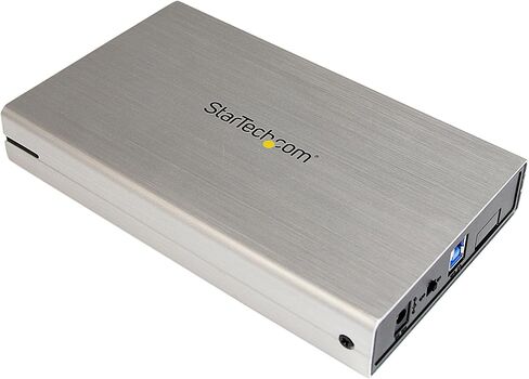 StarTech.com 3.5 بوصة أسود ألومنيوم USB 3.0 خارجي SATA III SSD/HDD مع UASP لSATA 6Gbps - 3.5 بوصة SATA Hard Drive Enclosure (S3510BMU33) in Kuwait