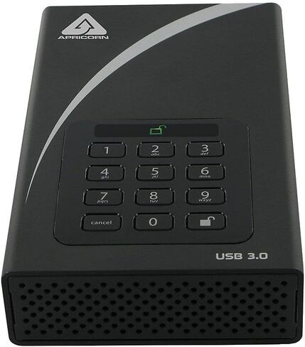 Apricorn 2TB Aegis Padlock DT 256-Bit Encrypted USB 3.0 Hard Drive (ADT-3PL256-2000) in Saudi Arabia