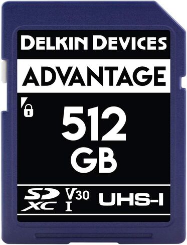 Delkin Devices 16GB ADVANTAGE SDHC Memory Card UHS-I (U3/V30) - High Speed SD Card 16GB for Cameras | Memory cards for cameras with 4K UHD, Full HD, Shock/Water/X-Ray Proof in Saudi Arabia