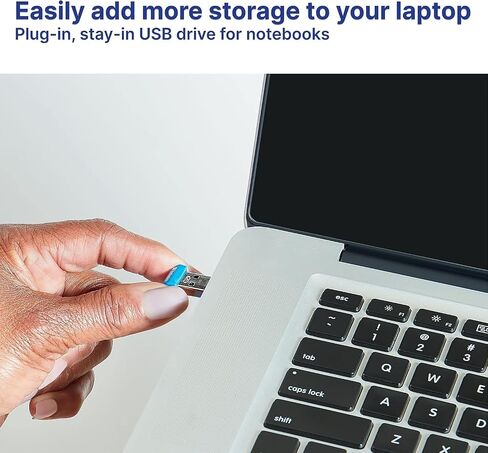 Verbatim 16GB Store 'n' Stay Nano USB 3.2 Gen 1 Flash Drive Snag-free Low Profile Thumb Drive with Microban Antimicrobial Product Protection - Blue 98709 in Kuwait