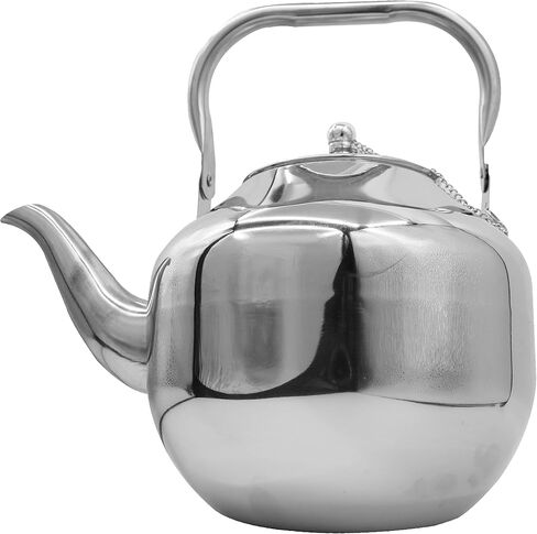 خفيفة الوزن ومتينة ومحمولة 3L من الفولاذ المقاوم للصدأ للتخييم غلاية شاي الماء المغلي ومقبض قابل للطي وغطاء | إبريق شاي للتخييم | مغامرات مثالية في الهواء الطلق، والتخييم، والمشي لمسافات طويلة، والنزهات، والسفر in Kuwait