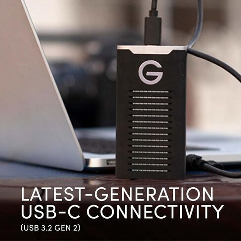 SanDisk Professional 1TB G-DRIVE SSD - Ultra-Rugged, IP67 Dust/Water Resistant, Portable External NVMe Solid State Drive, Up to 1,050 MB/s, USB 3.2 Gen 2 - SDPS11A-001T-GBANB in Saudi Arabia