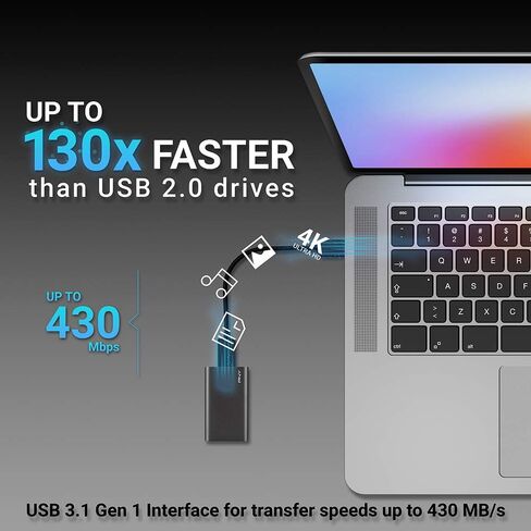 PNY Elite 480GB USB 3.1 Gen 1 Portable Solid State Drive (SSD) - (PSD1CS1050-480-FFS) in Saudi Arabia