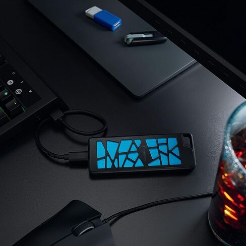 محرك أقراص SSD محمول للألعاب VGX1000 بسعة 256 جيجابايت من Verbatim يصل إلى 1000 ميجابايت/ثانية PCIe NVMe USB-C USB 3.2 Gen 2 محرك أقراص الحالة الصلبة الخارجي in Saudi Arabia