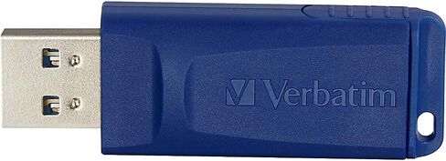 Verbatim 8GB USB 2.0 Flash Drive - Cap-Less & Universally Compatible - Blue in Saudi Arabia