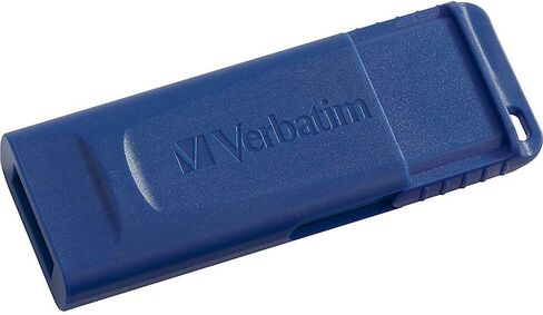 Verbatim 8GB USB 2.0 Flash Drive - Cap-Less & Universally Compatible - Blue in Saudi Arabia