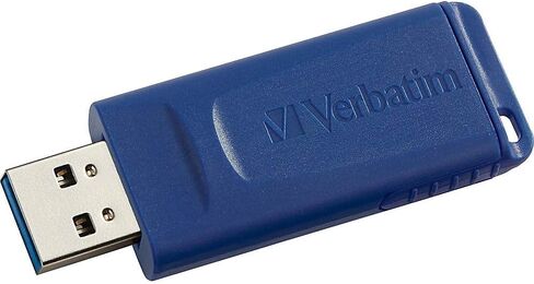 Verbatim 8GB USB 2.0 Flash Drive - Cap-Less & Universally Compatible - Blue in Saudi Arabia