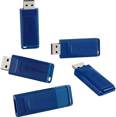 Verbatim 8GB USB 2.0 Flash Drive - Cap-Less & Universally Compatible - Blue in Saudi Arabia