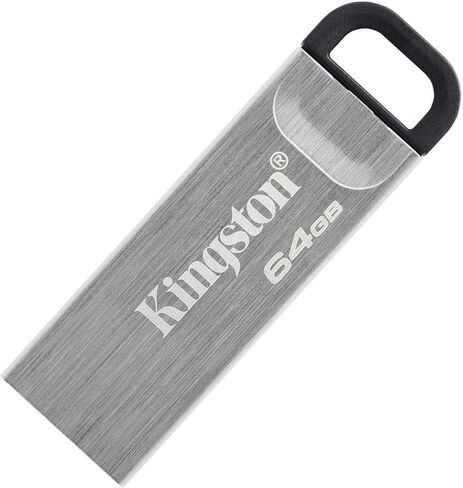 Kingston DataTraveler Kyson 64GB High Performance USB 3.2 Metal Flash Drive | Speeds up to 200MB/s | DTKN/64GB in Saudi Arabia