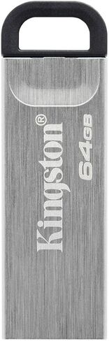 Kingston DataTraveler Kyson 64GB High Performance USB 3.2 Metal Flash Drive | Speeds up to 200MB/s | DTKN/64GB in Saudi Arabia