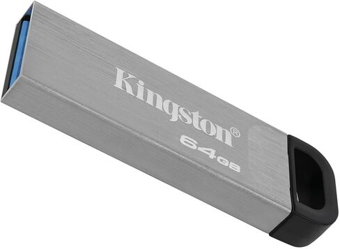 Kingston DataTraveler Kyson 64GB High Performance USB 3.2 Metal Flash Drive | Speeds up to 200MB/s | DTKN/64GB in Saudi Arabia