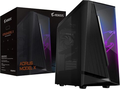 GIGABYTE AORUS Model X Gaming PC Computer Desktop (Intel i9-11900K, NVIDIA GeForce RTX 3080 GDDR6X 10GB, 16GB DDR4 RAM, 3TB M.2 SSD) - GB-AMXI9N8A-2051 in Saudi Arabia