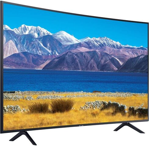 SAMSUNG 55-Inch Class Crystal UHD TU8300 Series - 4K UHD Curved Smart TV With Alexa Built-in (UN55TU8300FXZA) in Saudi Arabia