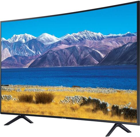 SAMSUNG 55-Inch Class Crystal UHD TU8300 Series - 4K UHD Curved Smart TV With Alexa Built-in (UN55TU8300FXZA) in Saudi Arabia