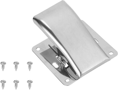 Vbest life Fish Fillet Clamp,Fishing Clamp Board Stainless Steel Fish Fillet Clamp Tail Clip with Mounting Screws for Cleaning Board in Saudi Arabia