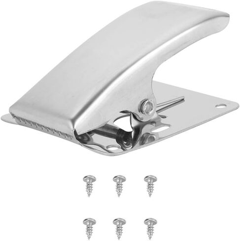 Vbest life Fish Fillet Clamp,Fishing Clamp Board Stainless Steel Fish Fillet Clamp Tail Clip with Mounting Screws for Cleaning Board in Saudi Arabia