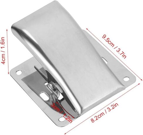 Vbest life Fish Fillet Clamp,Fishing Clamp Board Stainless Steel Fish Fillet Clamp Tail Clip with Mounting Screws for Cleaning Board in Saudi Arabia