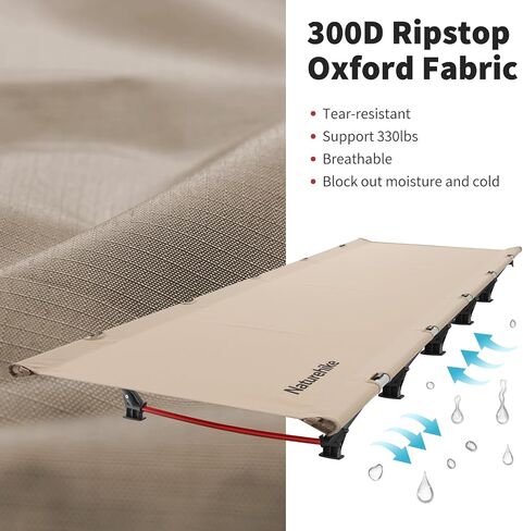 Naturehike Ultralight Camping Cot, Easy to Assemble Folding Tent Cot in Saudi Arabia