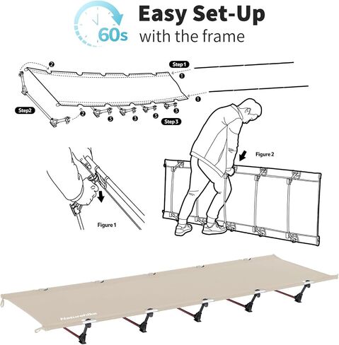 Naturehike Ultralight Camping Cot, Easy to Assemble Folding Tent Cot in Saudi Arabia