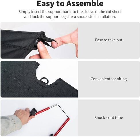 Naturehike Ultralight Camping Cot, Easy to Assemble Folding Tent Cot in Saudi Arabia