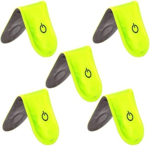 Night Running Reflector Light,Led Safety Magnetic Clip Light,Outdoor Clip Running Lights,for Night Walking,Cycling,Camping,Hiking,Running,Jogging Safety Accessories in Saudi Arabia