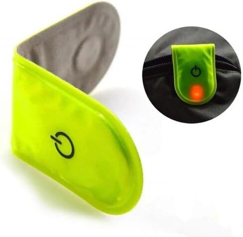 Night Running Reflector Light,Led Safety Magnetic Clip Light,Outdoor Clip Running Lights,for Night Walking,Cycling,Camping,Hiking,Running,Jogging Safety Accessories in Saudi Arabia