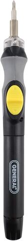 General Tools Precision Cordless Electric Screwdriver #500 with Six Bits and Quick Change Chuck, Handles Difficult, Repetitive Screw-Fastening Jobs in Saudi Arabia