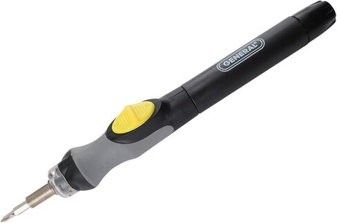 General Tools Precision Cordless Electric Screwdriver #500 with Six Bits and Quick Change Chuck, Handles Difficult, Repetitive Screw-Fastening Jobs in Saudi Arabia