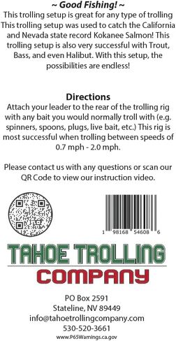Al Wilson Genuine Trolling Rig, Nickle in Saudi Arabia