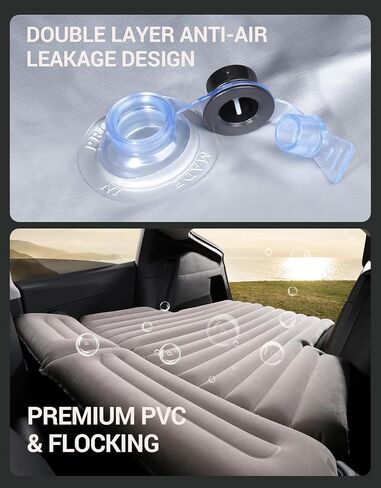 Basenor 2024 ترقية تسلا فراش المحمولة التخييم وسادة سرير هوائي لطراز تسلا 3 نموذج Y نموذج S نموذج X سيارة النوم حصيرة مع مضخة كهربائية، حقيبة تخزين تسلا الملحقات 2016-2024 الجيل 2 in Kuwait