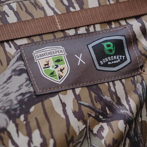 Barronett Blinds® Memory Maker 5، ستارة صيد محمولة، ستارة محورية بخمسة جوانب، قماش دينير 600، نوافذ منزلقة صامتة، 4 أشخاص، حامل الشجرة الأصلي Mossy Oak®، 72 بوصة × 96 بوصة × 96 بوصة in Kuwait