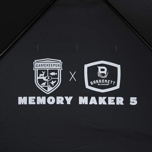 Barronett Blinds® Memory Maker 5، ستارة صيد محمولة، ستارة محورية بخمسة جوانب، قماش دينير 600، نوافذ منزلقة صامتة، 4 أشخاص، حامل الشجرة الأصلي Mossy Oak®، 72 بوصة × 96 بوصة × 96 بوصة in Kuwait