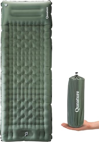 Sleeping Pad for Outdoor Camping Mattress Ultra-Light Inflatable Camping Bed with Built-in Pillow - Air Pad, Carry Bag - Compact & Lightweight Camping Gear Essentials in Saudi Arabia