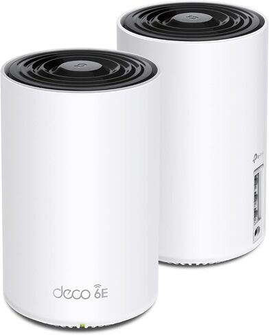 نظام شبكة TP-Link Deco AXE5400 ثلاثي الموجات WiFi 6E (Deco XE75) - يغطي ما يصل إلى 5500 قدم مربع، ويحل محل جهاز توجيه WiFi وموسع، شبكة تعتمد على الذكاء الاصطناعي، نطاق 6 جيجا هرتز جديد، عبوتان in Saudi Arabia