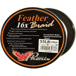 Phenix Rods X16 PE Marking 55 LBS 1640 YDS (1500M) Braid Line