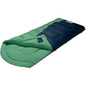 Montauk 40-Degree Cool Weather Semi-Rectangular Big and Tall Sleeping Bag, Green