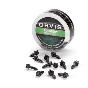 Orvis Posigrip Screw-in Studs for Wading Boots - Tungsten Carbide Traction Studs for Fishing Shoes and Boots