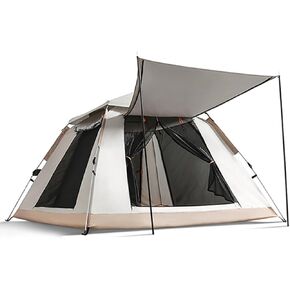خيمة تخييم مع حقيبة حمل، خيمة خفيفة الوزن محمولة على الظهر للتخييم في الهواء الطلق/المشي لمسافات طويلة، خيمة أوتوماتيكية سهلة التركيب لخيمة المنزل، زيادة في الغراء الفضي للتخييم في الهواء الطلق (94 بوصة) in Kuwait