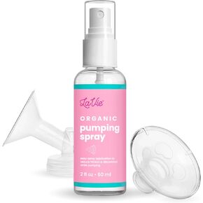LaVie™ Organic Pumping Spray, Pump Spray Breastfeeding, Breast Pumping Oil, Nipple Spray Pumping, Breast Pump Spray, Lubricant for Breast Shields and Flanges, Prevents Sore Nipples - 2 Oz