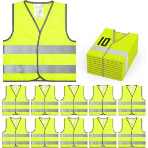VICTGOAL Kids Reflective Vest High Visibility Vest Safety Reflective Vest Traffic Vest for Kindergarten Preschool Boys Girls